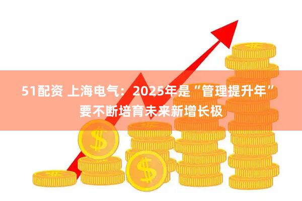51配资 上海电气：2025年是“管理提升年” 要不断培育未来新增长极